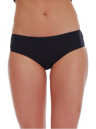 Panties 2-Pack Cotton Low Waist Bikini Panties - Made in EU 1025 - Antratsit - CY186AQQD80 $31.80