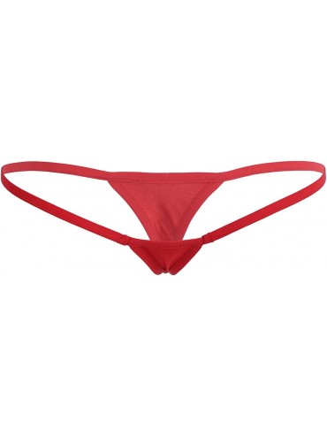 Panties Women Micro String Thong Panty Sexy Night Lingerie Underwear - Red - C9186REW5LZ $32.62