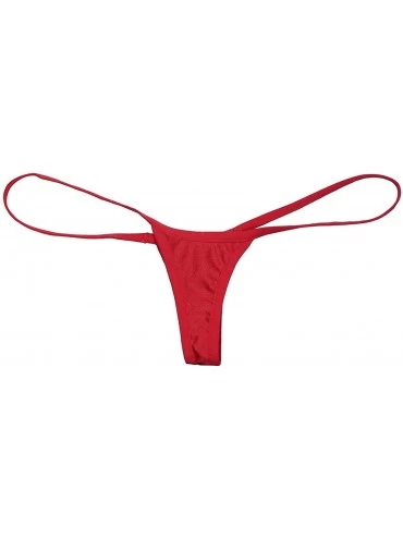 Panties Women Micro String Thong Panty Sexy Night Lingerie Underwear - Red - C9186REW5LZ $11.25