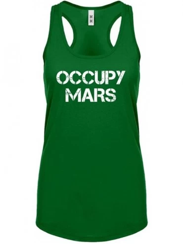 Camisoles & Tanks Occupy Mars Womens Racerback Tank Top - Kelly Green - CQ18I6QY6T2 $25.76