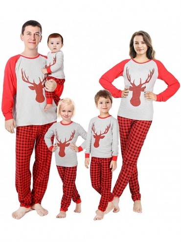 Sets Family Matching Christmas Pajamas Sleepwear Set - Kid-plaid01 - CS18Y3XIDWW $11.95
