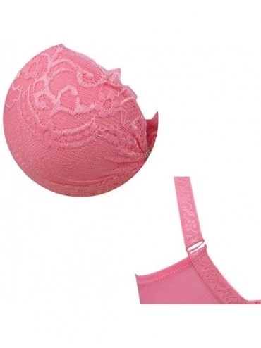 Bras Comfortable Fashion Womens Sexy Push Up Lace Bra Brassiere Underwire Lingerie Underwear D Big Sizes - E - CG18SOO0KT6 $1...