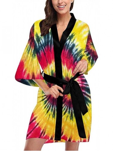 Robes Custom Cute Sloth Women Kimono Robes Beach Cover Up for Parties Wedding (XS-2XL) - Multi 4 - CJ194A6C8WZ $98.41
