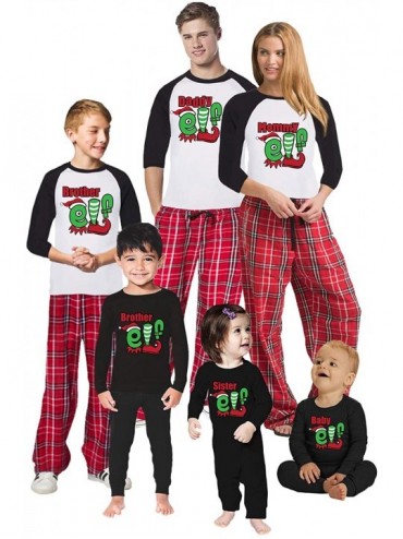 Sleep Sets Christmas Pajamas for Family Daddy Mommy Elf Matching Christmas Sleepwear - Style 5 - CM1934YO0ER $69.78