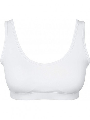 Camisoles & Tanks Sports Bra for Women Padded Crop Tank Top Compression Fits 3/2/1 Pack - U White-04 - CW1992Q9IQ2 $35.27