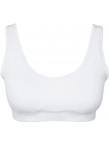 Camisoles & Tanks Sports Bra for Women Padded Crop Tank Top Compression Fits 3/2/1 Pack - U White-04 - CW1992Q9IQ2 $33.46
