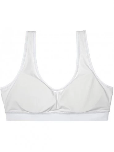 Camisoles & Tanks Sports Bra for Women Padded Crop Tank Top Compression Fits 3/2/1 Pack - U White-04 - CW1992Q9IQ2 $20.35
