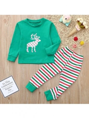 Sleep Sets Cotton Blends Pajama Set for Adult Kids- Christmas Socks/Reindeer/Tree/Snowman Pattern Winter Warm Casual Clothes ...