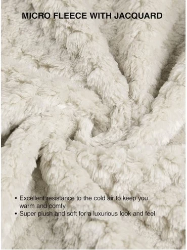 Robes Women's Fleece Robe Shawl Collar Knee Length Bathrobe Winter Lounge Robe Sleepwear - Gary - CF18G9QZG55 $40.01