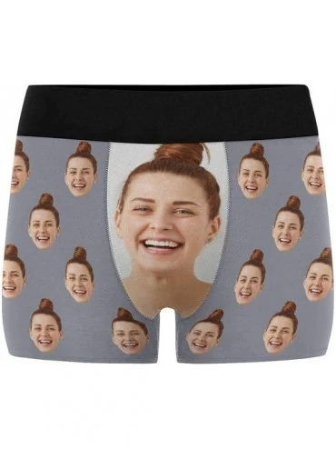 Boxers Custom Face Boxers Multi Girlfriend Faces Royal Personalized Face Briefs Underwear for Men - Multi 7 - CC18A405EYA $46.62