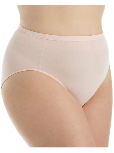 Panties Women's The Essentials Cotton Full Brief Panty 4000 - Pale Blush - C218EZWT6K7 $13.62
