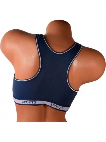 Bras Women Bras 6 Pack of Cotton Sports Bra B Cup C Cup and D Cup - 6648 - C018OQA792C $19.34