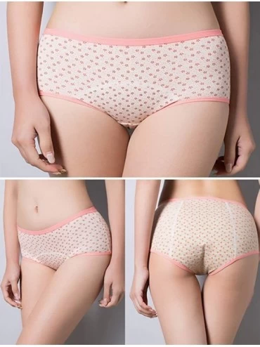 Panties Teens Cotton Menstrual Period Panties Girls Heavy Flow Leak Proof Hipster Underwear Women Postpartum Briefs 3 Pack - ...