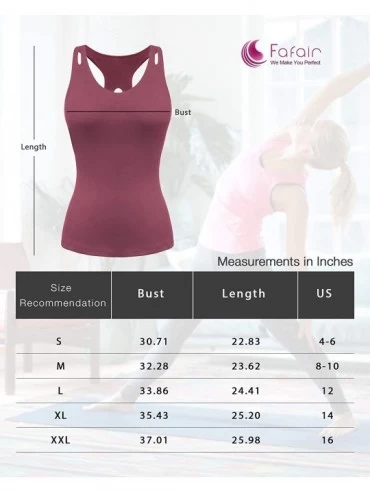 Camisoles & Tanks Workout Tops for Women with Built in Bra Tanks Activewear Yoga Running Shirt - Ink Painting - C3198KU6OSD $...