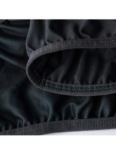 Garters & Garter Belts Man Christmas Lingerie Lace Underwear Sling Pocket V Collar Sexy Underwear - Black - C518ZW59G3A $13.50