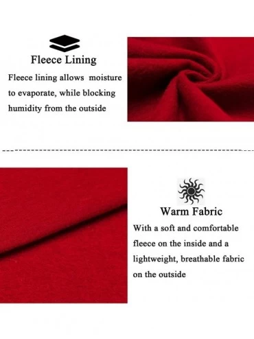 Thermal Underwear Women's Long Thermal Underwear Fleece Lined Winter Base Layering Set - Thick_red - CF185WYNWE2 $29.02