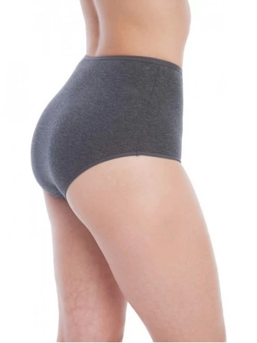 Panties Ultra Comfort Cotton Briefs- Solid Color- 3 Pair Pack 3305 - Smoke - CN120IPX3LV $20.88