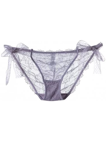 Camisoles & Tanks Sexy Lingerie Lace Brief Underpant Sleepwear Underwear M-XL - Purple - CI199UDY7YD $28.12