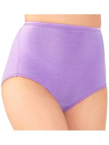 Panties Women's Body Shine Illumination Brief Panty - Lilac It - C018M5WZ3LO $19.11