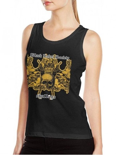 Camisoles & Tanks Black Label Society Skullage Woman's Sexy Tank Casual Style Vest T Shirt Black - Black - C019D44TG2Z $42.89