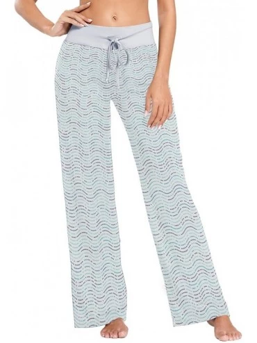 Bottoms Women Pajama Pants Sleepwear Comfy Casual Palazzo Lounge Pants Wide Leg - Color 15 - CK197QE5TCG $52.77