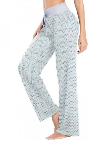 Women Pajama Pants Sleepwear Comfy Casual Palazzo Lounge Pants Wide Leg ...