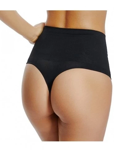 Shapewear High Waist Thong Shapewear for Women Body Shaper Underwear Tummy Control Girdle Panty - Black(2 Pack） - C118UYGIH7Z...