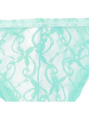 G-Strings & Thongs Men's Sheer Lace See Through Sissy Pouch Panties Underwear Crossdress Bikini Briefs Thongs G String T Back...
