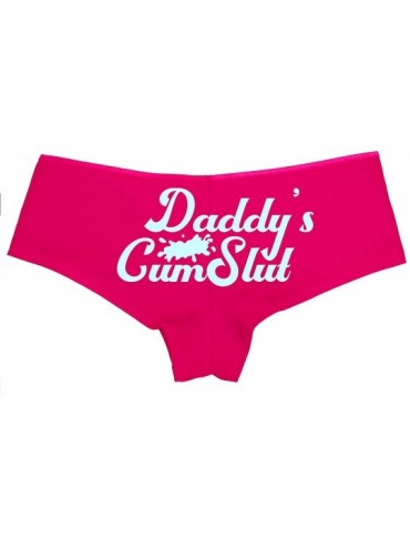 Panties Daddys Little Cumslut Submissive Oral Slut Pink Boyshort DDLG - Baby Blue - CS18NUTC977 $31.71