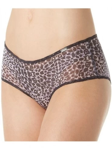 Panties Women's Glossies Leopard Short - Monochrome Print - CP1882T259O $33.65