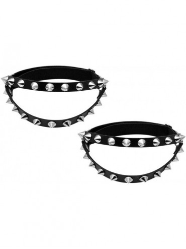 Garters & Garter Belts Leather Garter Belt for Women Girl Gothic Punk Harness Black - A4 2pcs - CA18X0L4HYR $23.13