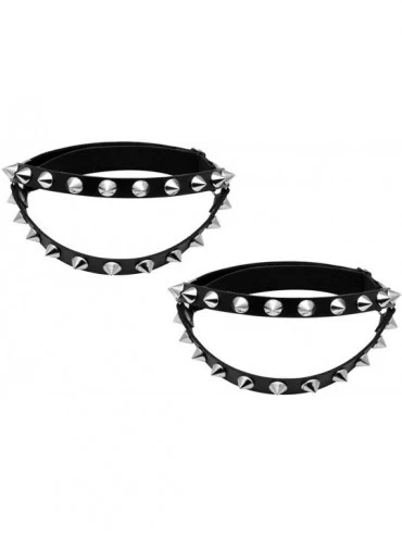 Garters & Garter Belts Leather Garter Belt for Women Girl Gothic Punk Harness Black - A4 2pcs - CA18X0L4HYR $20.37