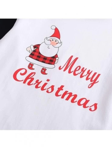 Sleep Sets Christmas Pajamas for Family- Merry Christmas Santa Classic Plaid Matching Family Xmas Pajama Set - Women's - C318...
