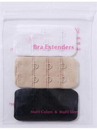 Accessories Lady's Bra Extender Band Breathing Room 3Pcs-Pack Multi-Size - 2 Hook 3-4 - CO19DUGLX7Y $23.93