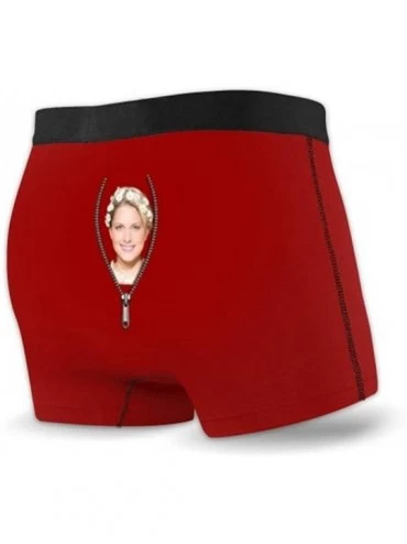 Boxers Personalized Men's Boxer Shorts Print Character Avatar Shorts Custom Funny Panties - Red - C819DYX4HON $18.97
