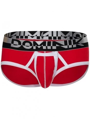 Boxer Briefs Mens Cotton Boxer Briefs Underwear - Red - CG18UE265KC $21.54