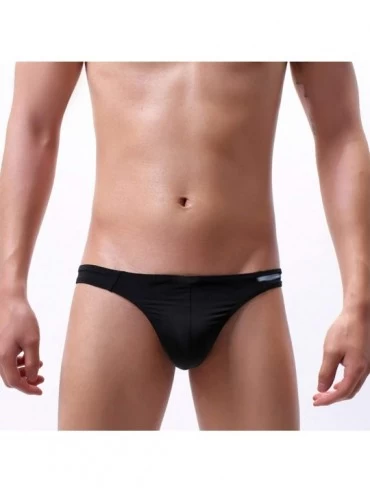 G-Strings & Thongs Sexy Men Thongs Low-Rise Breathable Underwear G Strings T-Back Bikini Briefs Tanga Panties Cueca Jockss - ...