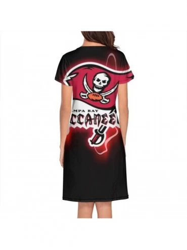 Nightgowns & Sleepshirts Sleep Shirts for Women Girls- Sleepwear Nightgowns Sleep Tee Print Sleep Dress - CT19CM5CA62 $27.09