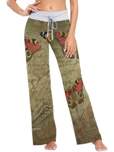 Bottoms Butterfly Old Womens Pajama Pants Loose Long Lounge Sleepwear Yoga Gym Trousers - C119DWH0OEI $48.13