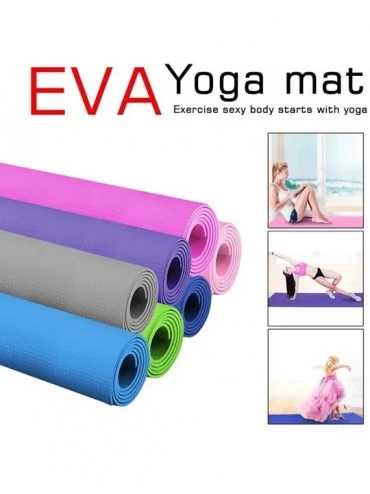 Nightgowns & Sleepshirts Friendly Non Slip TPE Yoga Mat Yoga Mats Yuga Mat for 7 Colors- 173 x 55 x 0.4cm - Hot Pink - CX198U...