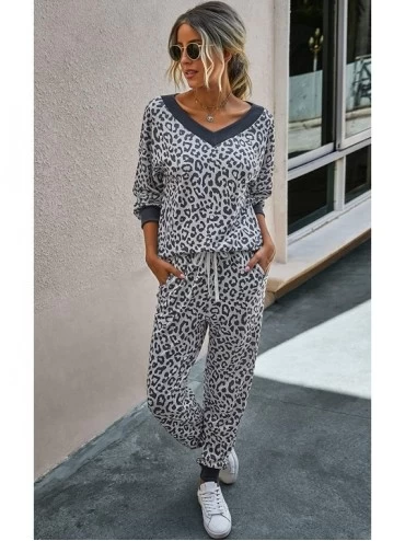 Sets Women's Tie Dye Pajamas Set Long Sleeves Two Pieces Pullover Tops and Pants PJ Sets Joggers Sleepwear Loungewear - Dark ...