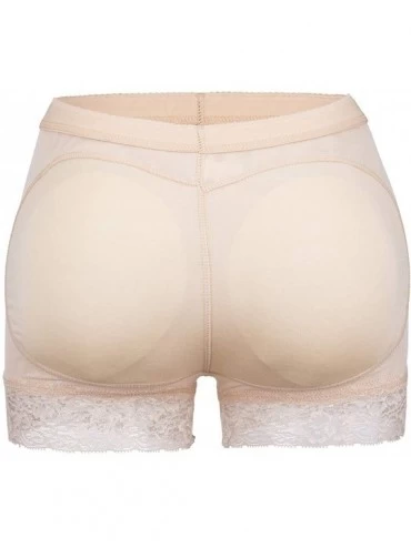 Shapewear Womens Butt Lifter Hip Enhancer Shaper Boyshort Control Panties Fake Ass Push Up Padded Buttock - Nude - CF18II085Q...