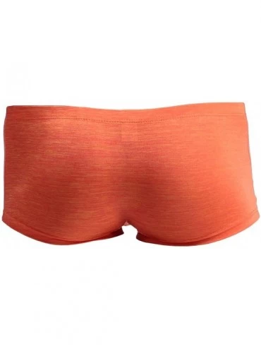 Boxer Briefs Men's Elephant Briefs Boxer Trousers Low Waist Breathable Underpants - Orange - CI18D6GY5CX $23.04