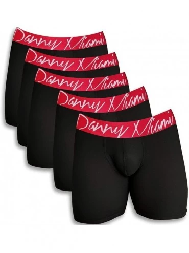 Boxer Briefs Men's Underwear - Boxer Briefs in Multiple Colors Patterns & Designs - Athletic Low Rise Short Cut - New - (5 Pa...