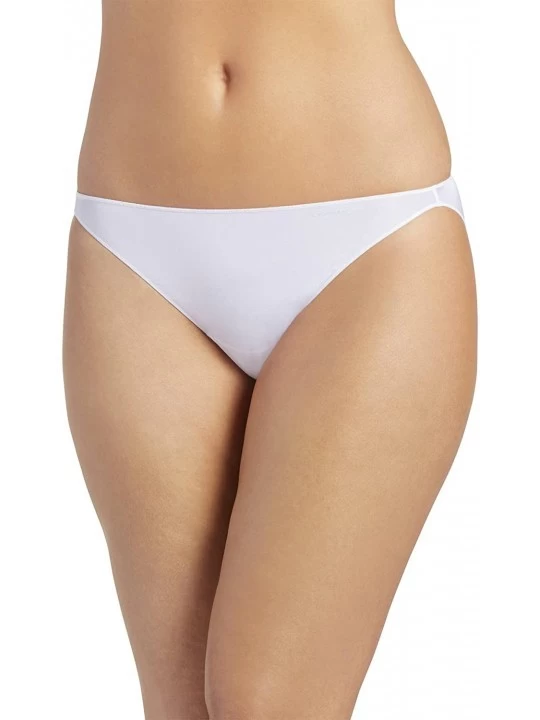 Panties Women's Underwear No Panty Line Promise Tactel String Bikini - White - CO1111AD9ST $11.38