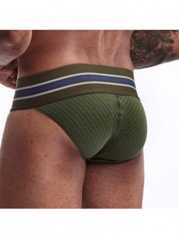 Boxers Men's Sheer Sexy Seamless Loose See-Through Lounge Boxer Shorts Underwear Swim Trunks Swimwear - Army Green - C919C9WH...