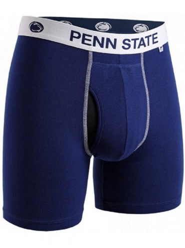 Boxers NCAA Team Colors Men's Swing Shift Boxers - Penn State Navy - CW18OY47LRS $59.37