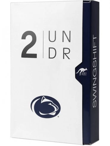 Boxers NCAA Team Colors Men's Swing Shift Boxers - Penn State Navy - CW18OY47LRS $26.15