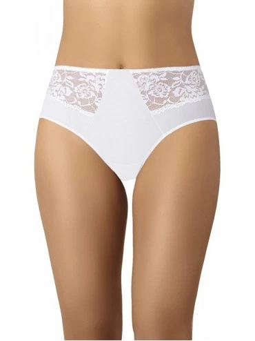Panties Women's Briefs Lace 134 - White - C118MI4MWZA $28.32