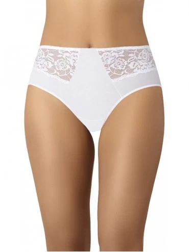 Panties Women's Briefs Lace 134 - White - C118MI4MWZA $16.61